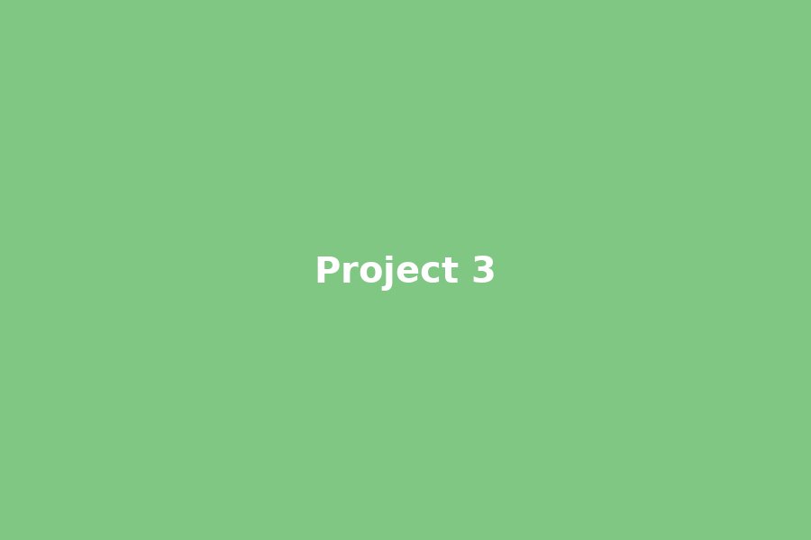 Project 3